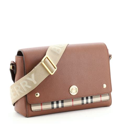 burberry note leather & vintage check crossbody bag women's stores|my Burberry black notes.